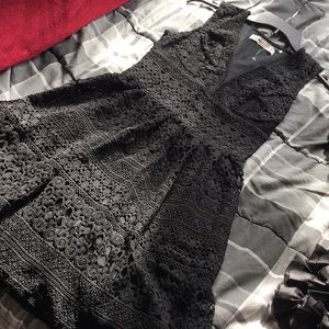 Abercrombie & Fitch embroidered black dress! NWOT